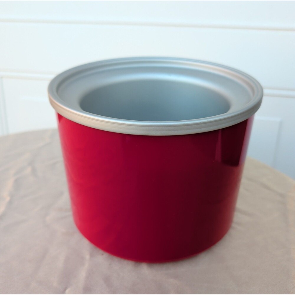 Cuisinart Ice Cream Maker ICE-20 ICE-21 ICE-25 ICE-22 FREEZER BOWL Red Used
